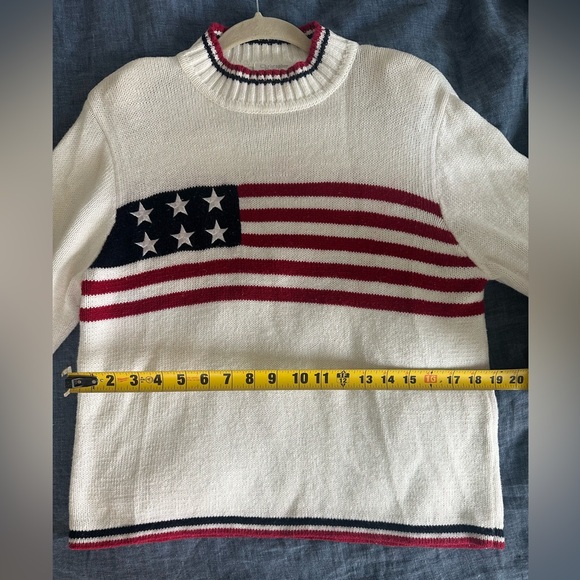 Vintage Christopher & Banks American Flag Sweater - Picture 5 of 7